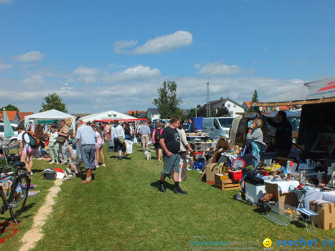 Flohmarkt und Fest: Oggelshausen in Oberschwaben, 24.07.2015