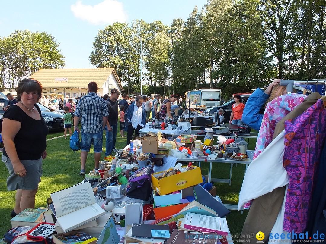 Flohmarkt und Fest: Oggelshausen in Oberschwaben, 24.07.2015