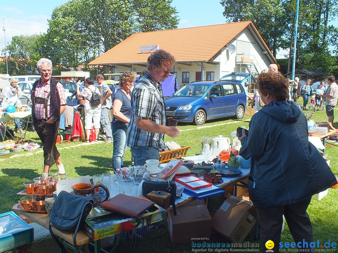 Flohmarkt und Fest: Oggelshausen in Oberschwaben, 24.07.2015