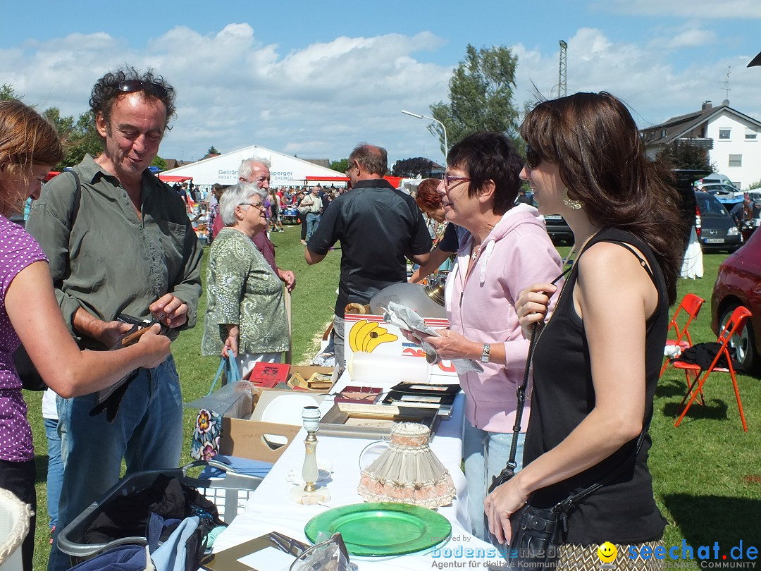 Flohmarkt und Fest: Oggelshausen in Oberschwaben, 24.07.2015