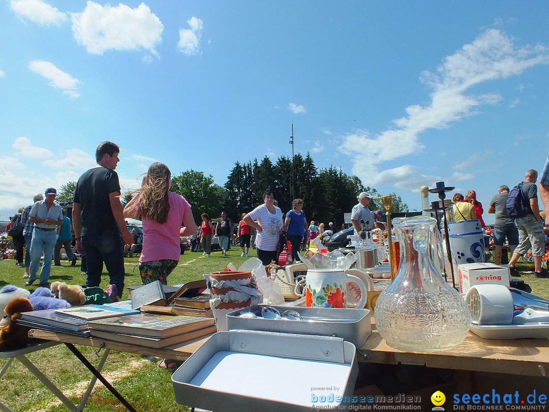 Flohmarkt und Fest: Oggelshausen in Oberschwaben, 24.07.2015