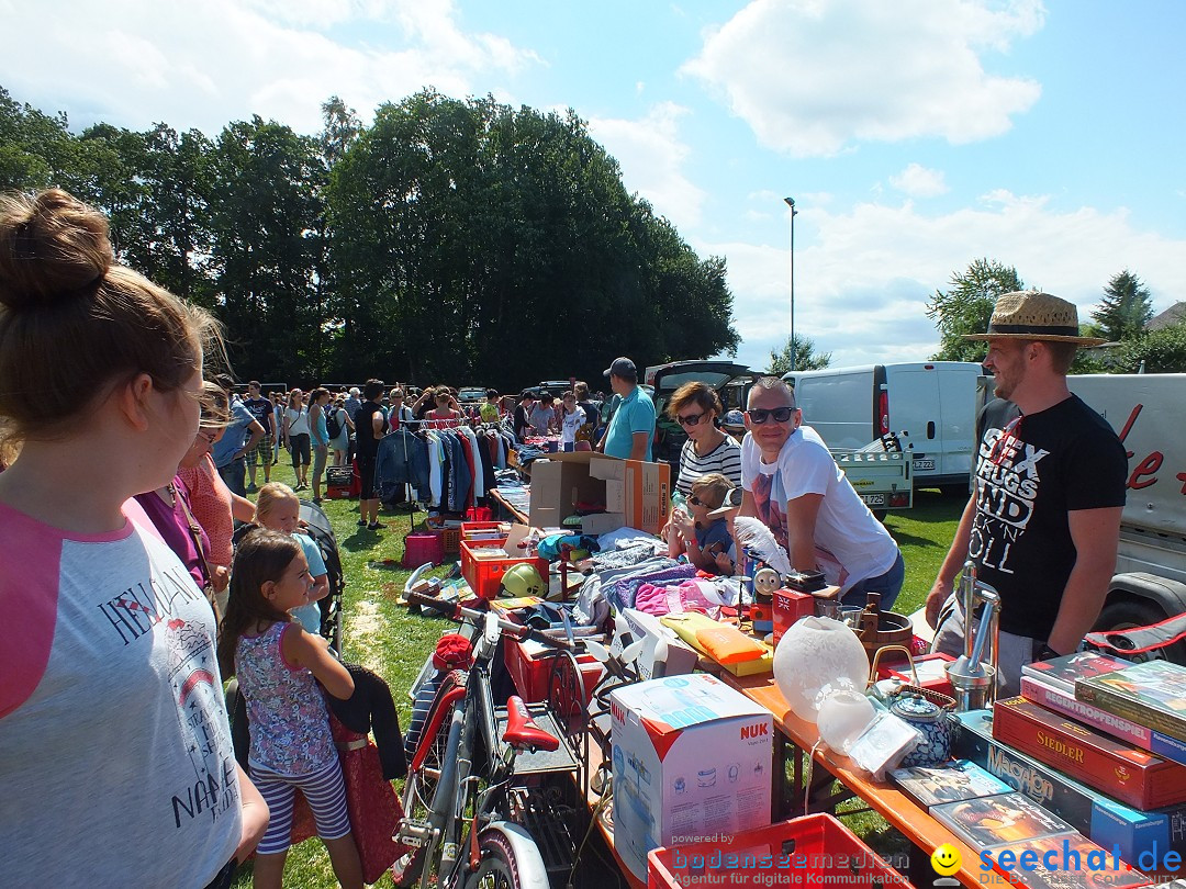 Flohmarkt und Fest: Oggelshausen in Oberschwaben, 24.07.2015