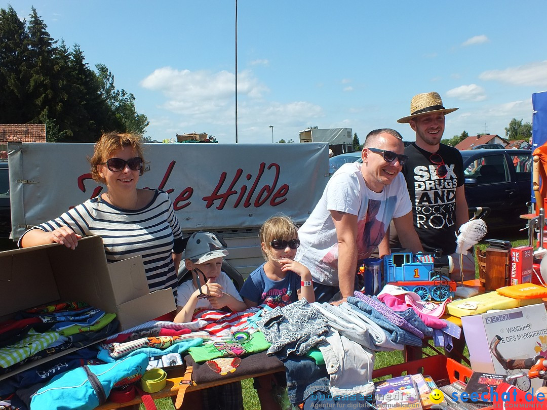 Flohmarkt und Fest: Oggelshausen in Oberschwaben, 24.07.2015