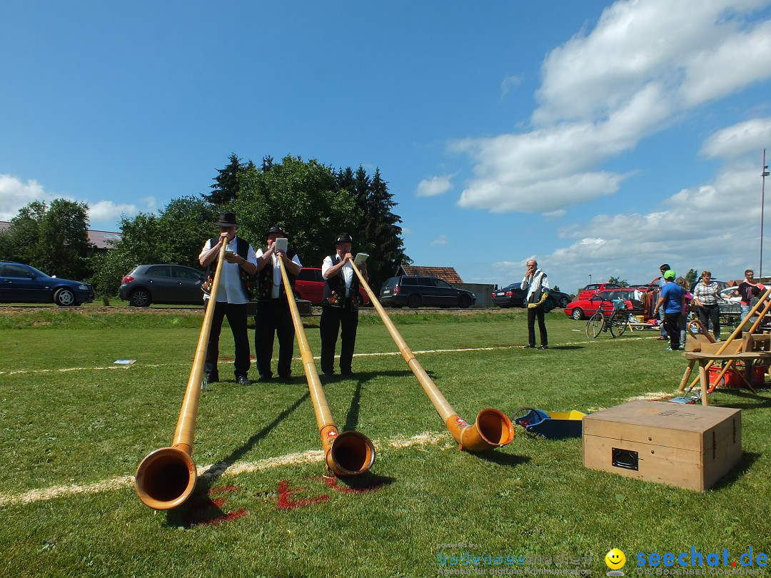 Flohmarkt und Fest: Oggelshausen in Oberschwaben, 24.07.2015