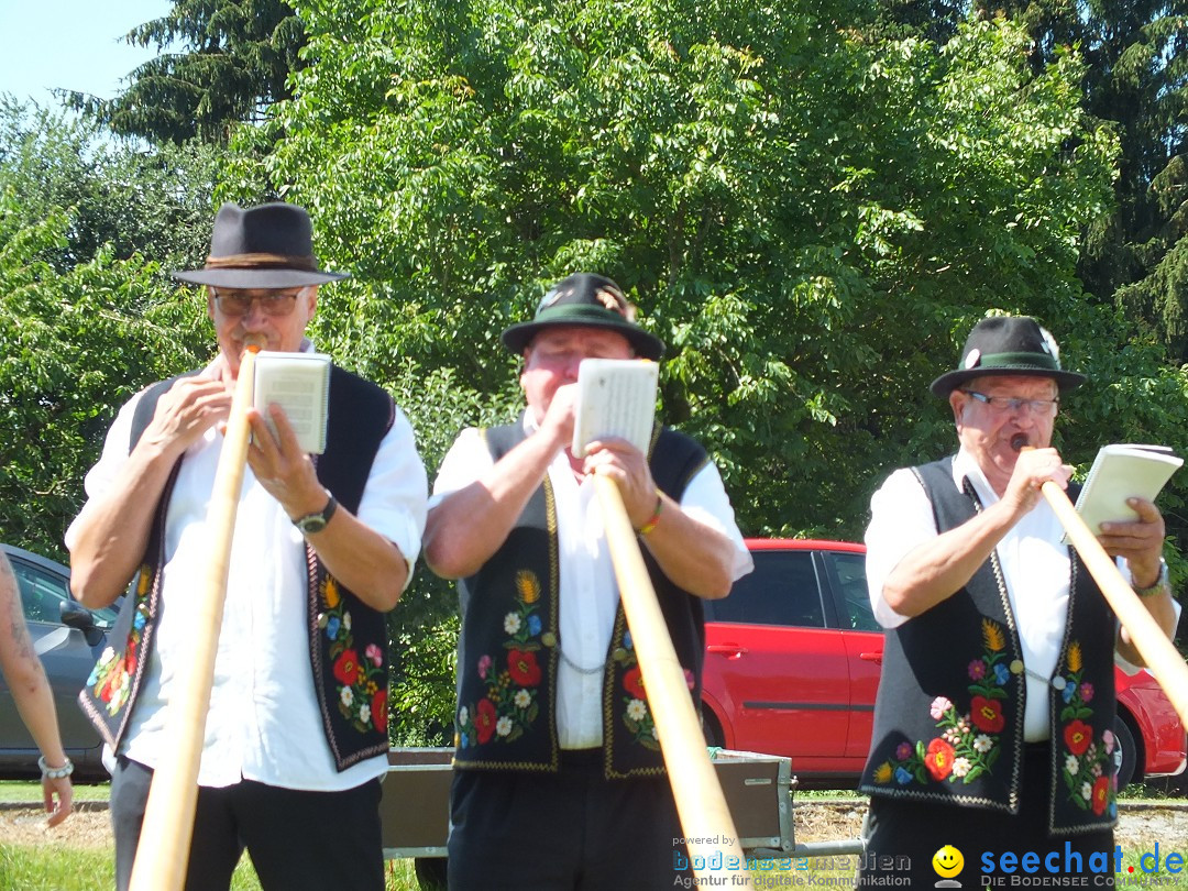 Flohmarkt und Fest: Oggelshausen in Oberschwaben, 24.07.2015