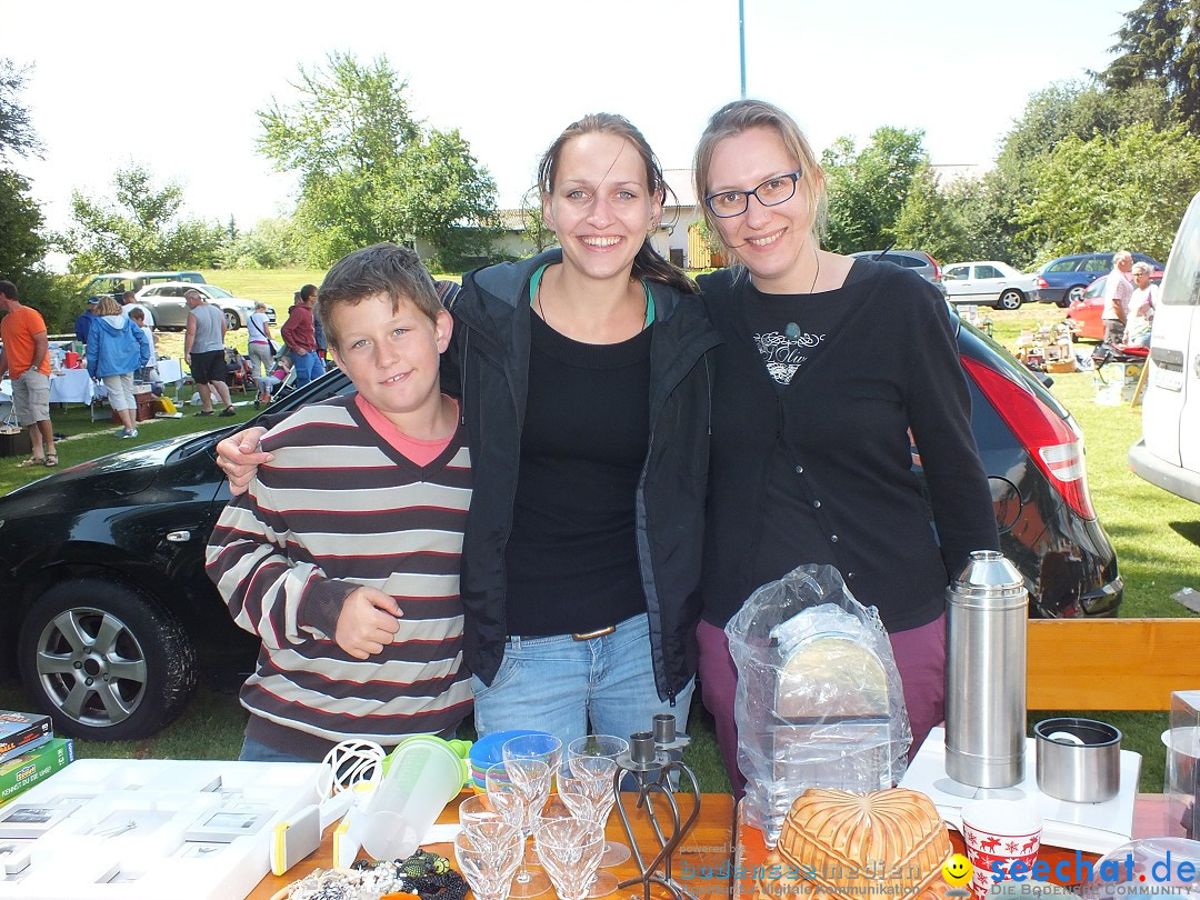 Flohmarkt und Fest: Oggelshausen in Oberschwaben, 24.07.2015