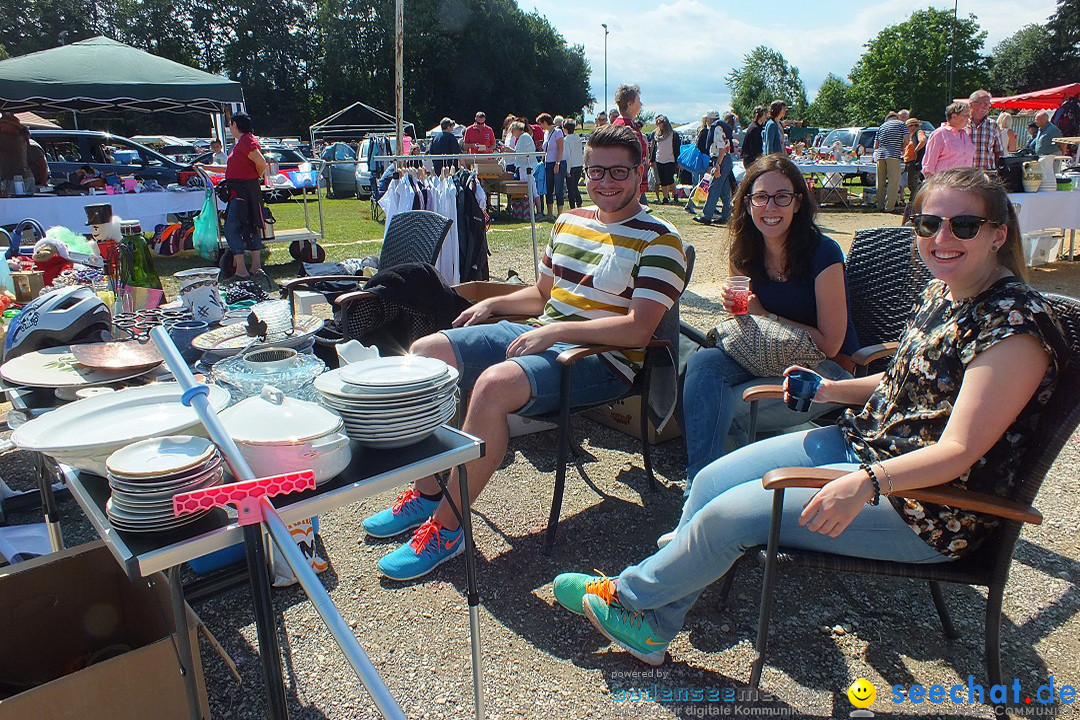 Flohmarkt und Fest: Oggelshausen in Oberschwaben, 24.07.2015