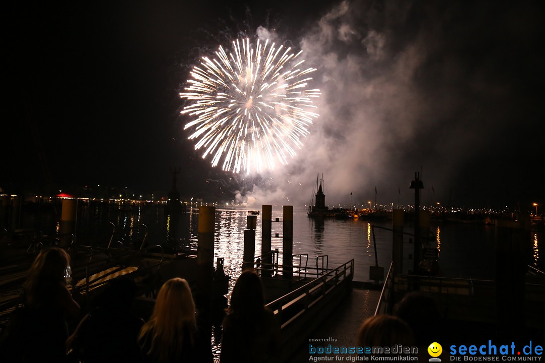 SEENACHTFEST mit Feuerwerk: Konstanz am Bodensee, 08.08.2015