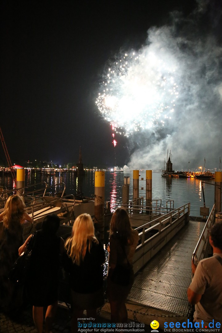 SEENACHTFEST mit Feuerwerk: Konstanz am Bodensee, 08.08.2015