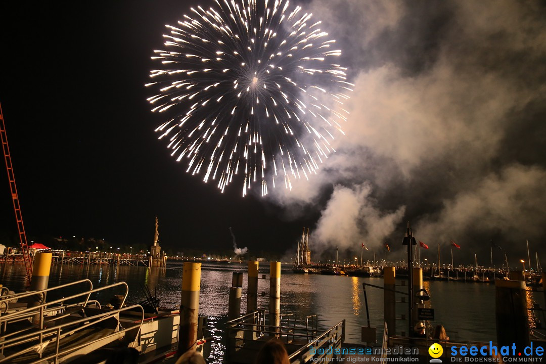 SEENACHTFEST mit Feuerwerk: Konstanz am Bodensee, 08.08.2015