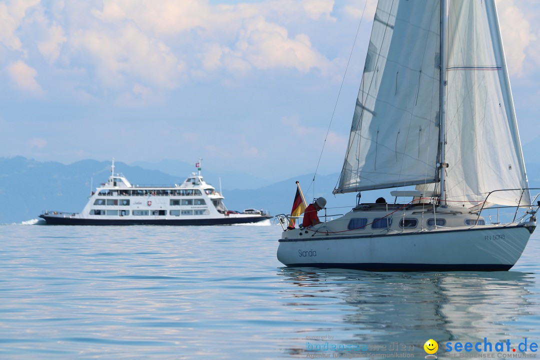 Bodensee Breitenquerung von Klaus Mattes: Friedrichshafen, 21.08.2015