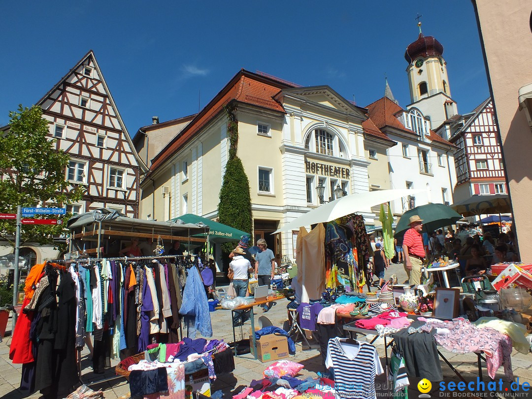 Flohmarkt und Fest: Sigmaringen, 29.08.2015