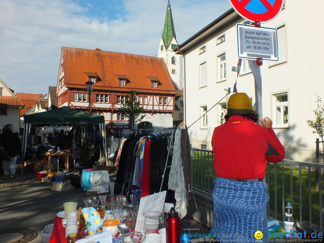 Flohmarkt in Bad-Saulgau am Bodensee, 19.09.2015