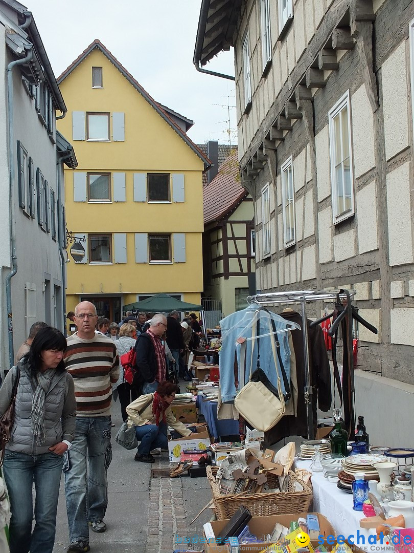 Flohmarkt in Bad-Saulgau am Bodensee, 19.09.2015