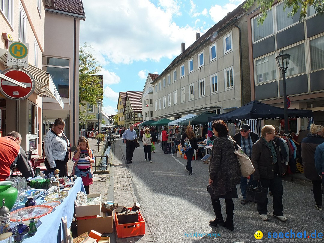 Flohmarkt in Bad-Saulgau am Bodensee, 19.09.2015