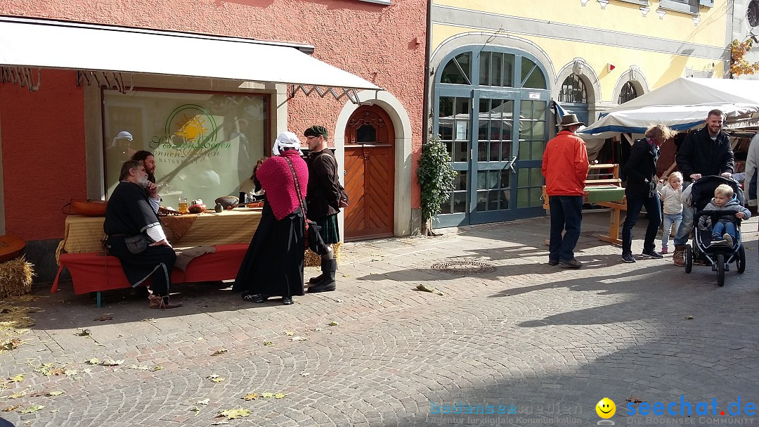 Historischen Markttreiben zu Meersburg: Meersburg am Bodensee, 10.10.2015