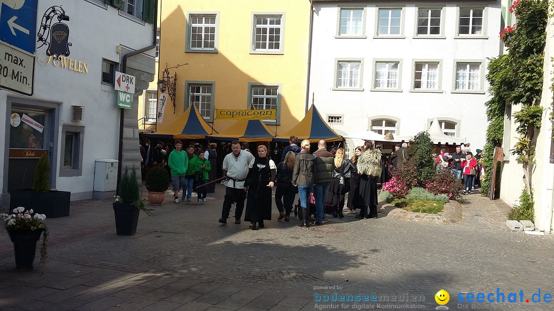 Historischen Markttreiben zu Meersburg: Meersburg am Bodensee, 10.10.2015