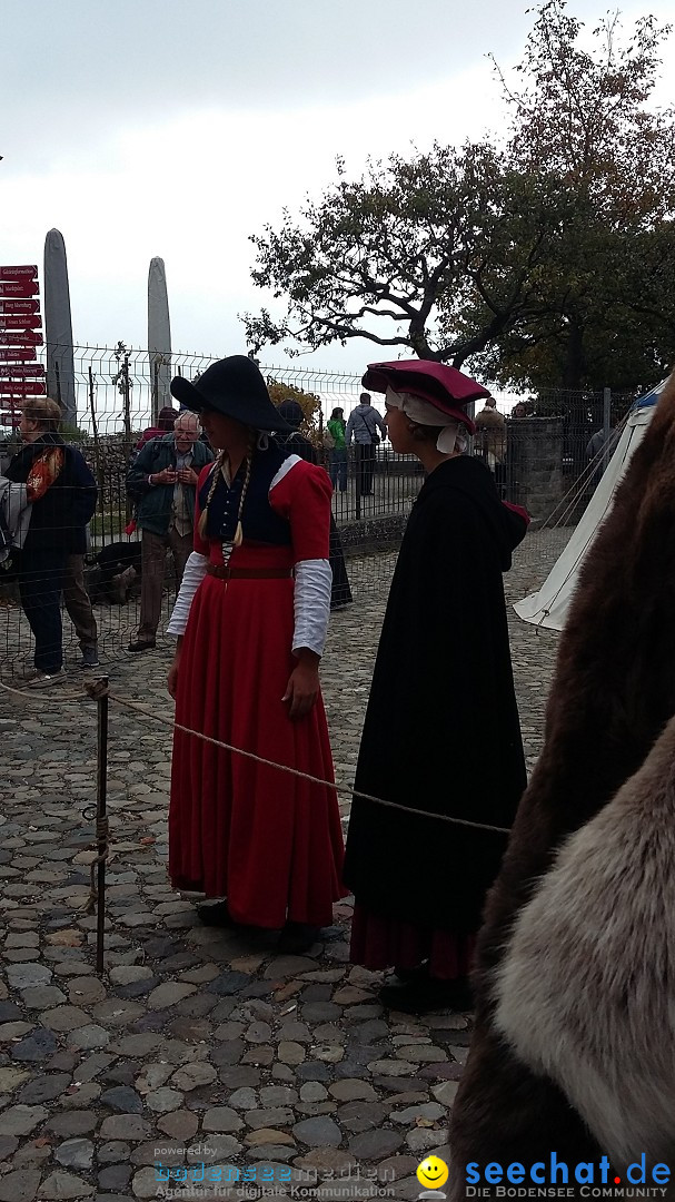 Historischen Markttreiben zu Meersburg: Meersburg am Bodensee, 10.10.2015