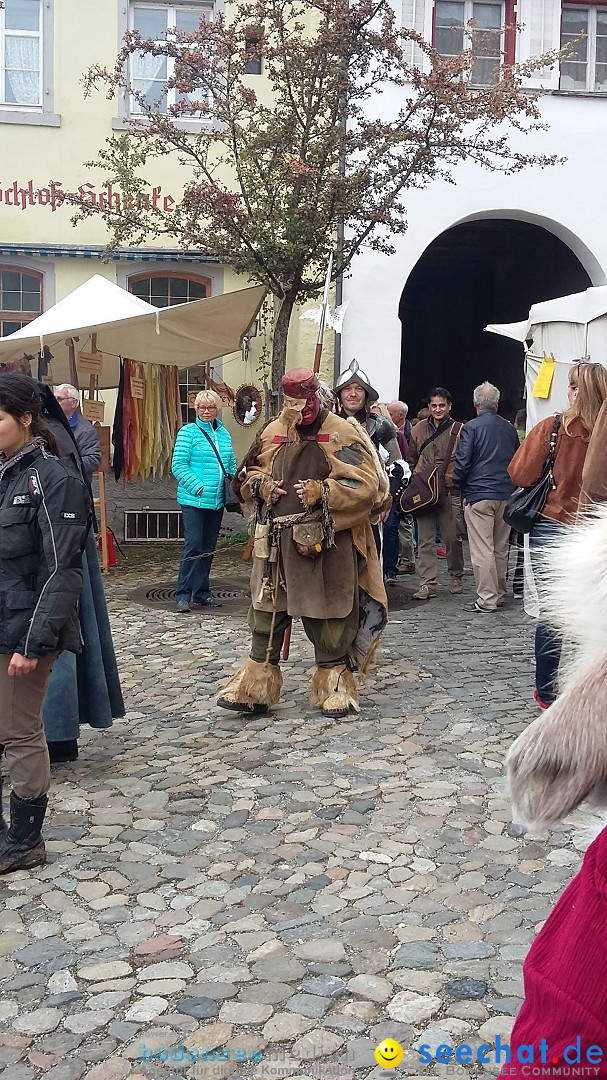 Historischen Markttreiben zu Meersburg: Meersburg am Bodensee, 10.10.2015