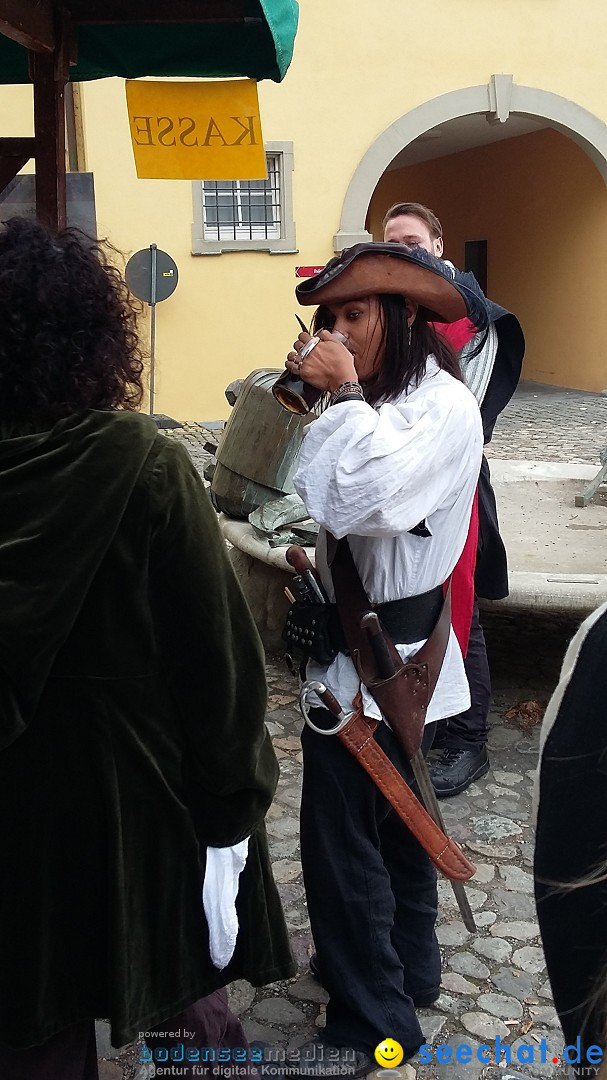 Historischen Markttreiben zu Meersburg: Meersburg am Bodensee, 10.10.2015