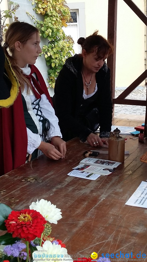 Historischen Markttreiben zu Meersburg: Meersburg am Bodensee, 10.10.2015