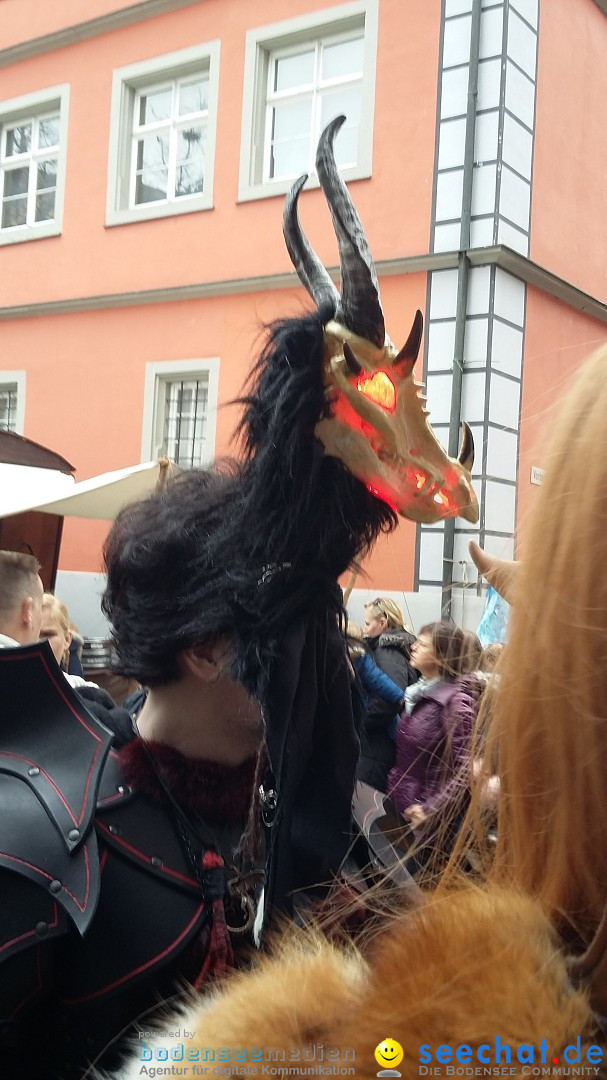 Historischen Markttreiben zu Meersburg: Meersburg am Bodensee, 10.10.2015