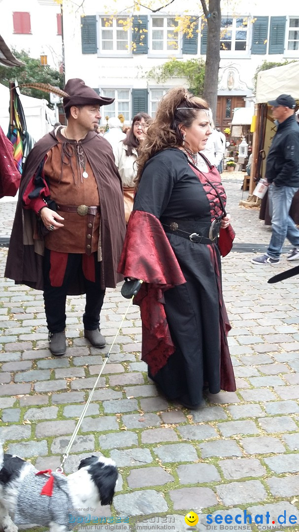 Historischen Markttreiben zu Meersburg: Meersburg am Bodensee, 10.10.2015