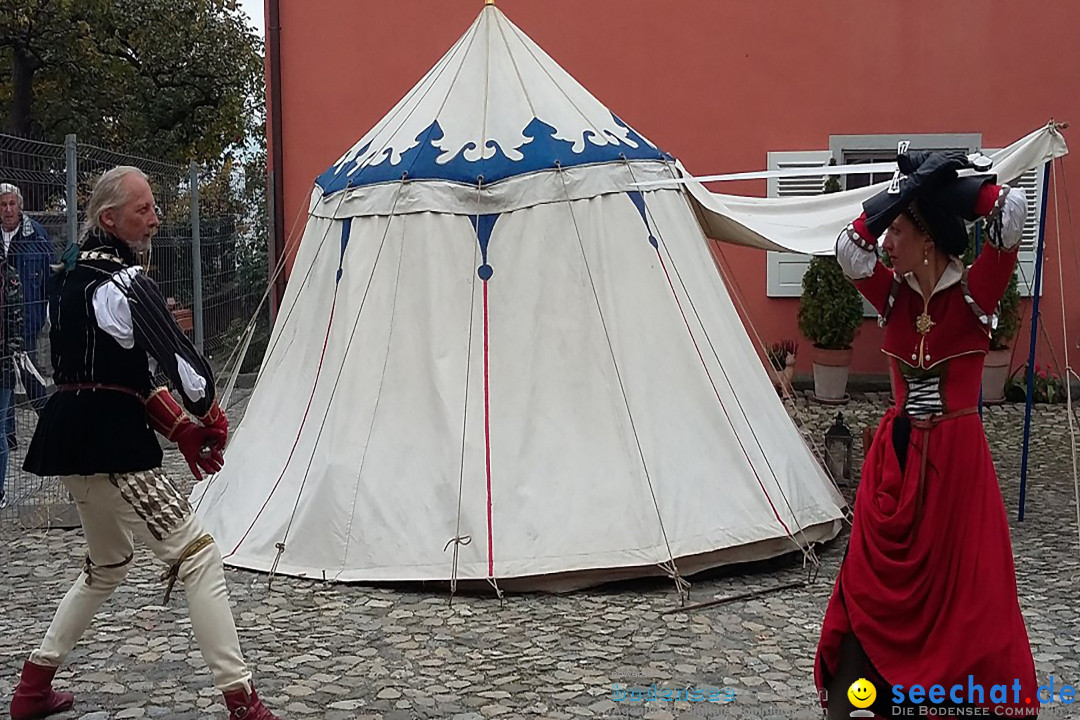 Historischen Markttreiben zu Meersburg: Meersburg am Bodensee, 10.10.2015