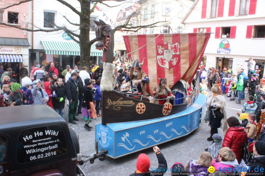 Rosenmontags-Umzug: Ravensburg am Bodensee, 08.02.2016