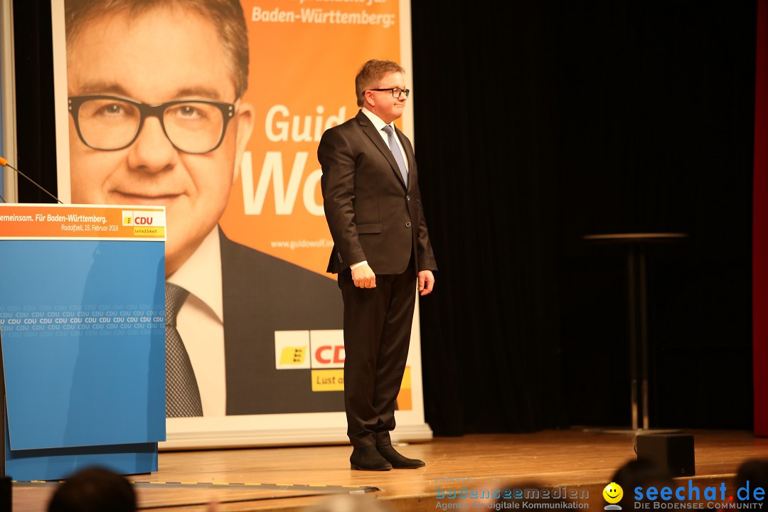 Bundeskanzlerin Dr. Angela Merkel - CDU: Radolfzell am Bodensee, 15.02.2016