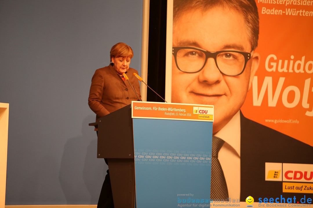 Bundeskanzlerin Dr. Angela Merkel - CDU: Radolfzell am Bodensee, 15.02.2016