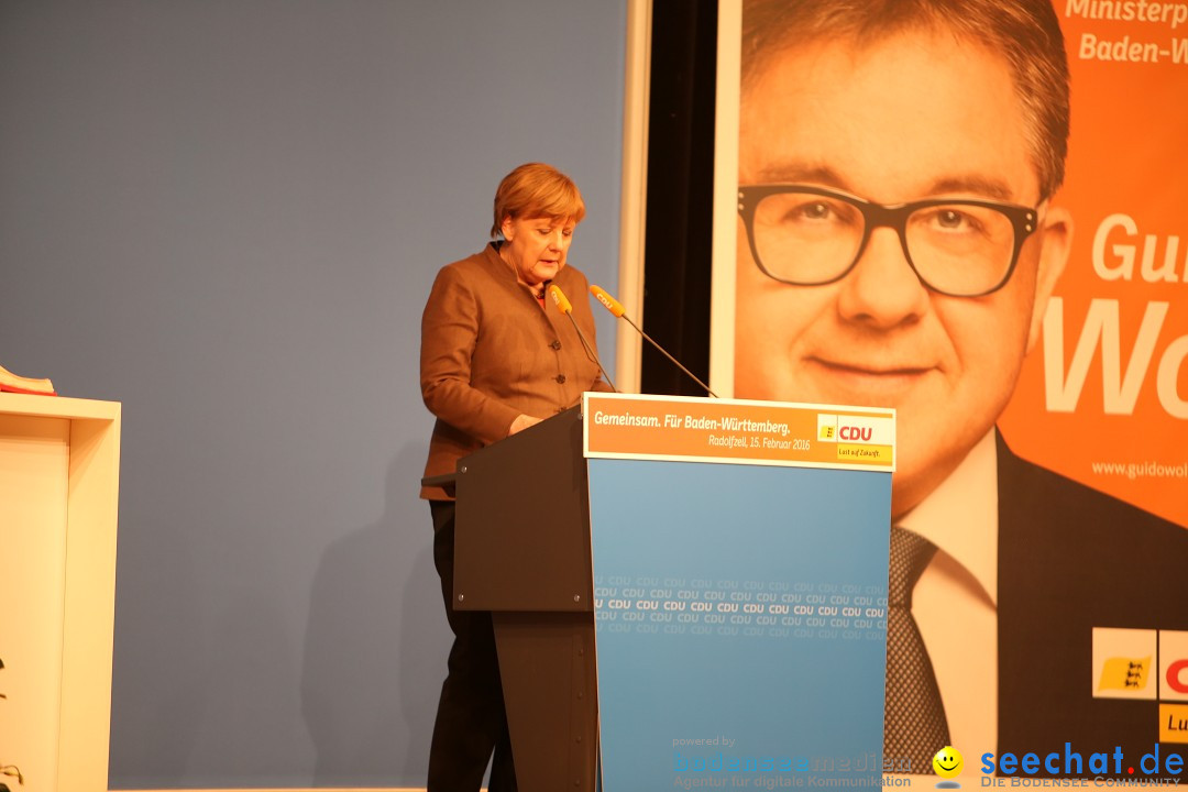 Bundeskanzlerin Dr. Angela Merkel - CDU: Radolfzell am Bodensee, 15.02.2016