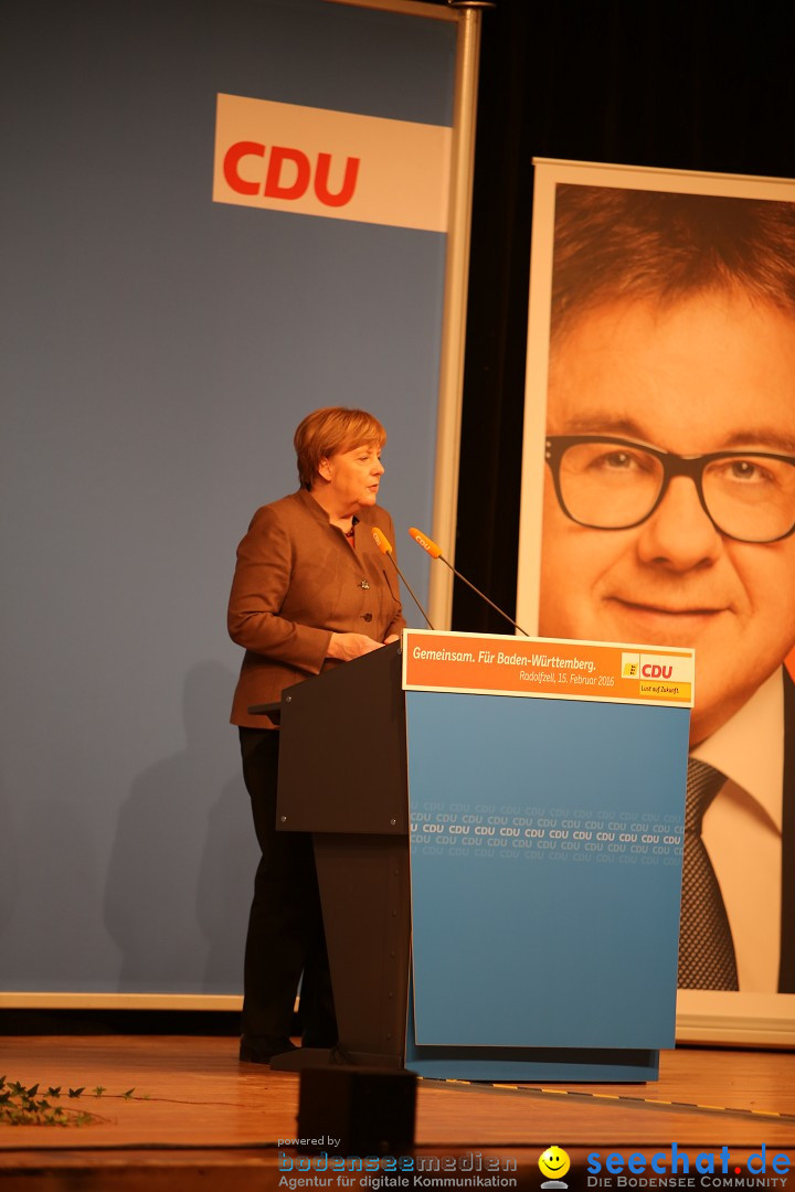 Bundeskanzlerin Dr. Angela Merkel - CDU: Radolfzell am Bodensee, 15.02.2016