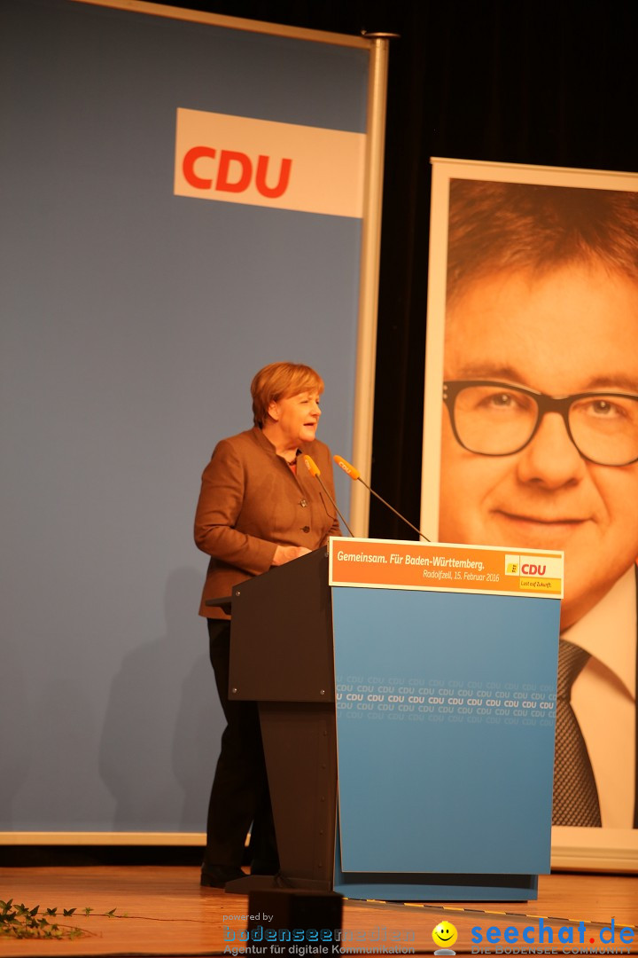 Bundeskanzlerin Dr. Angela Merkel - CDU: Radolfzell am Bodensee, 15.02.2016