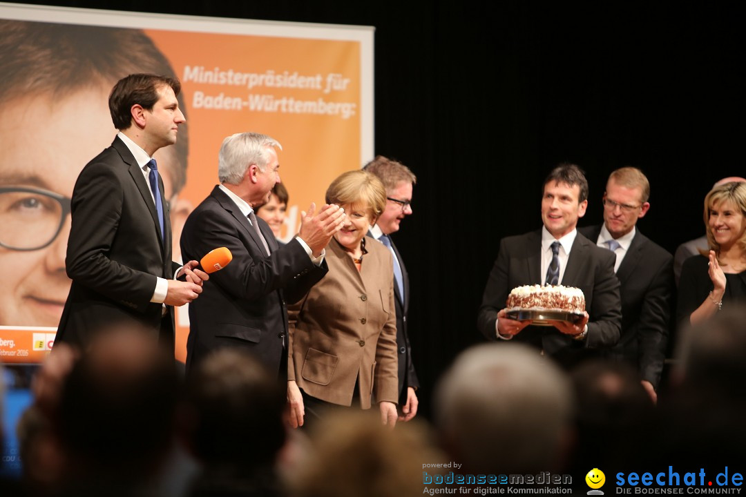 Bundeskanzlerin Dr. Angela Merkel - CDU: Radolfzell am Bodensee, 15.02.2016