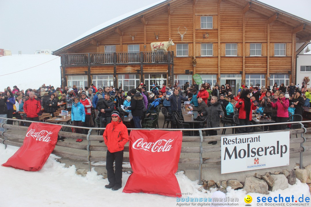 1. Schlager im Schnee auf der Molseralp, Flumserberg - Schweiz, 13.03.2016