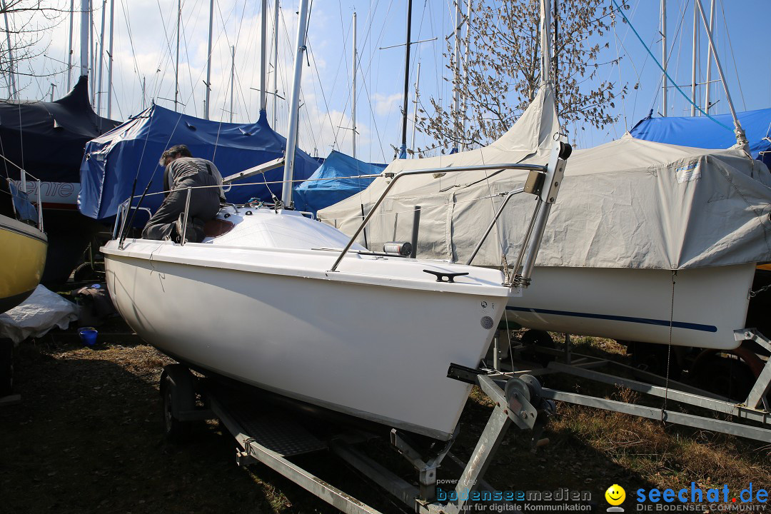 Bodenseeboot - Bootsaufbereitung: Langenargen am Bodensee, 13.03.2016