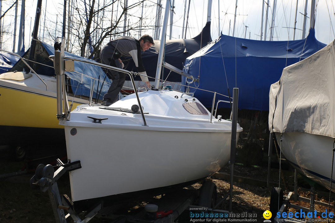 Bodenseeboot - Bootsaufbereitung: Langenargen am Bodensee, 13.03.2016