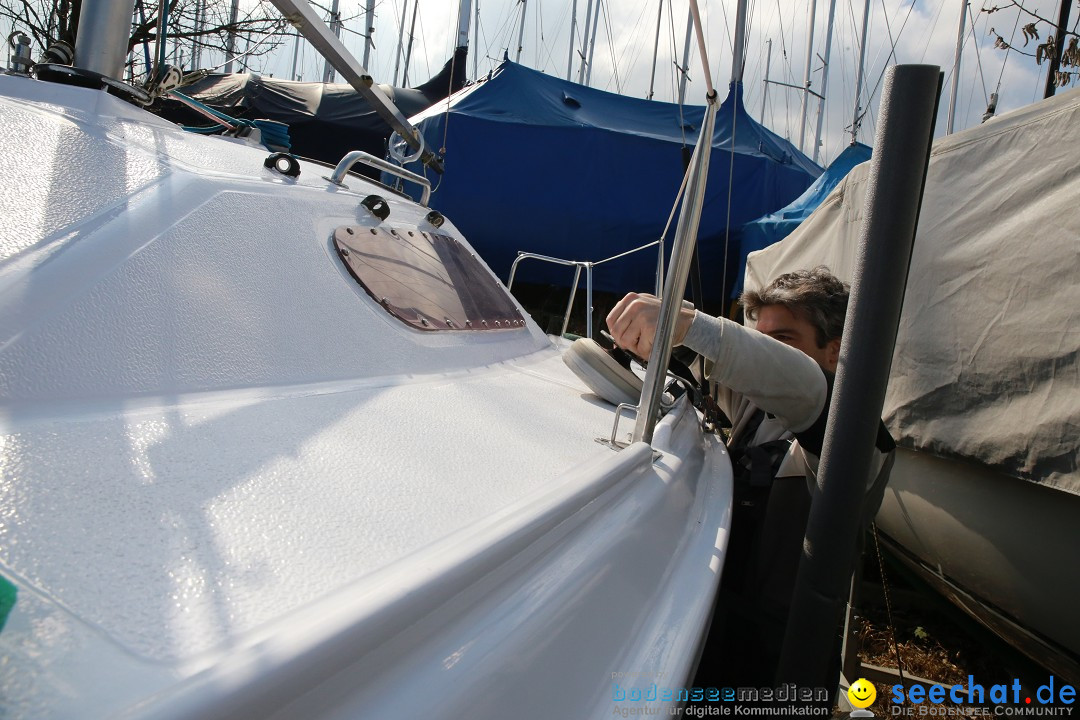 Bodenseeboot - Bootsaufbereitung: Langenargen am Bodensee, 13.03.2016