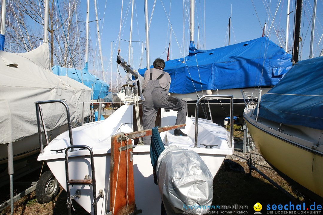 Bodenseeboot - Bootsaufbereitung: Langenargen am Bodensee, 13.03.2016