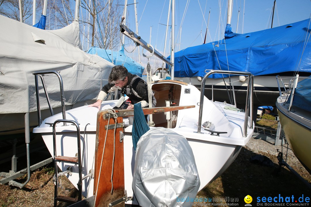 Bodenseeboot - Bootsaufbereitung: Langenargen am Bodensee, 13.03.2016