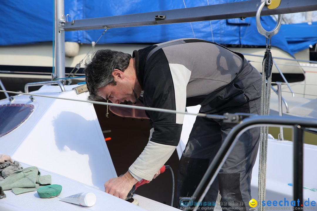 Bodenseeboot - Bootsaufbereitung: Langenargen am Bodensee, 13.03.2016