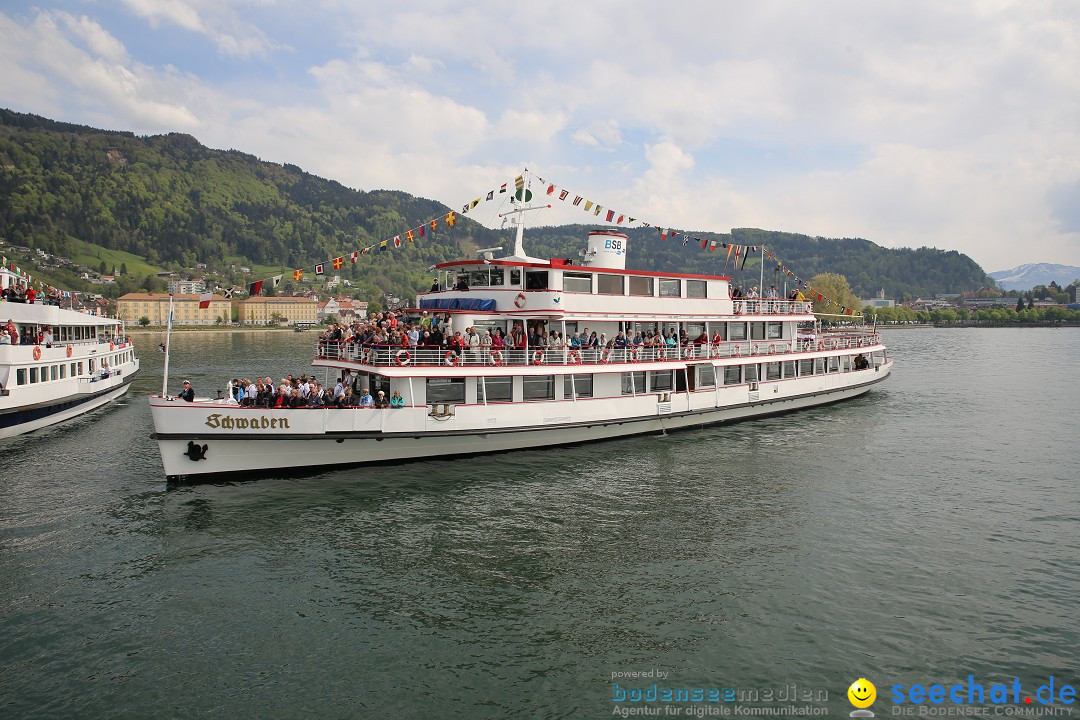 45. Internationale Flottensternfahrt: Bodensee - Bregenz, 30.04.2016