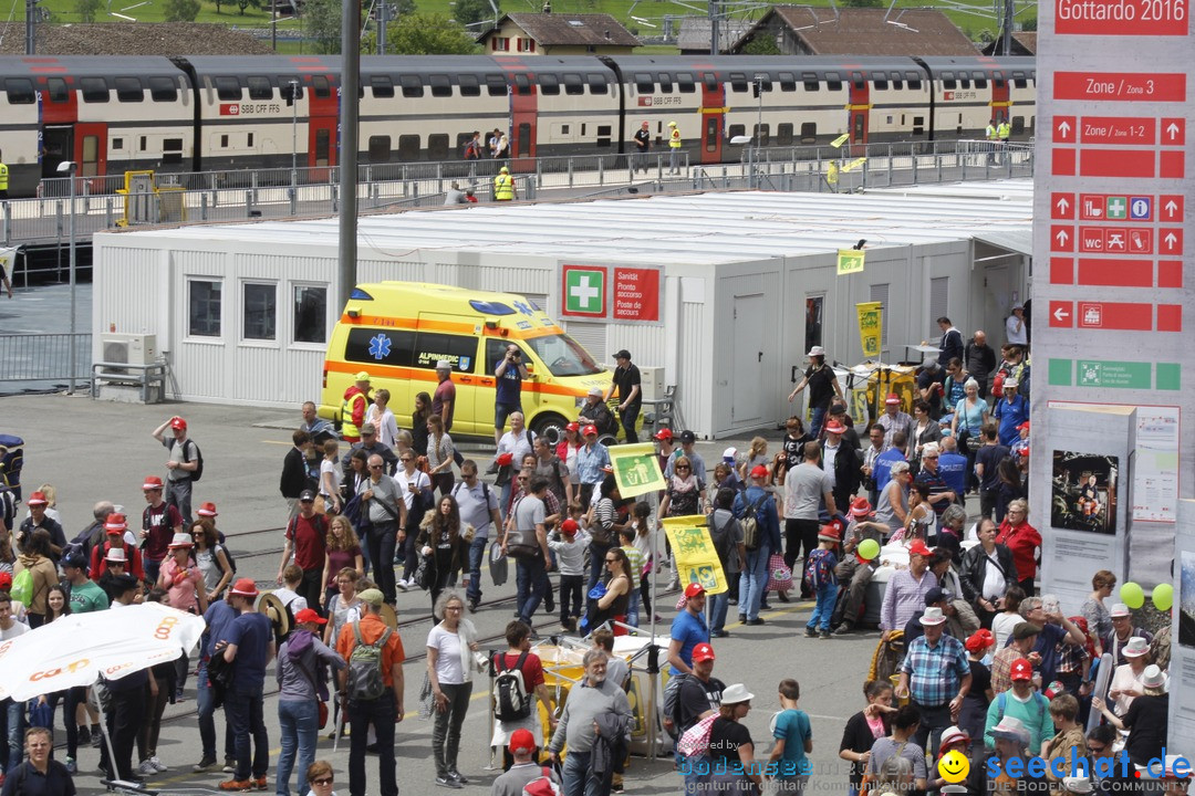 Gotthard-Fest - Eroeffnung Basis-Tunnel: Biasca - Schweiz, 05.06.2016