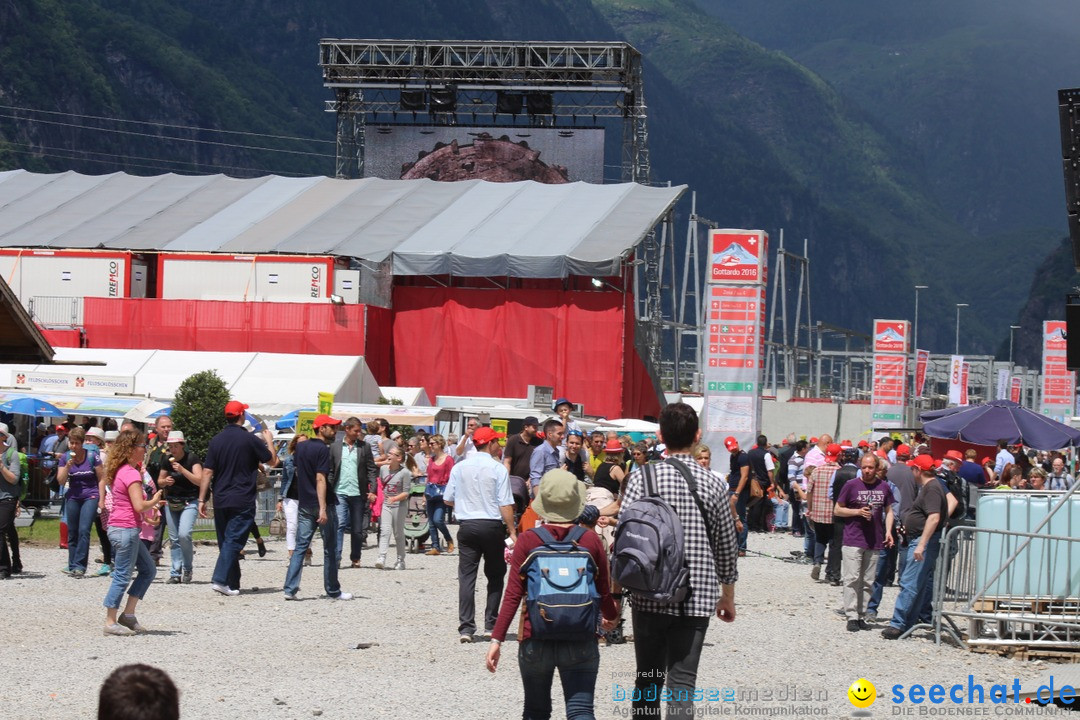 Gotthard-Fest - Eroeffnung Basis-Tunnel: Biasca - Schweiz, 05.06.2016