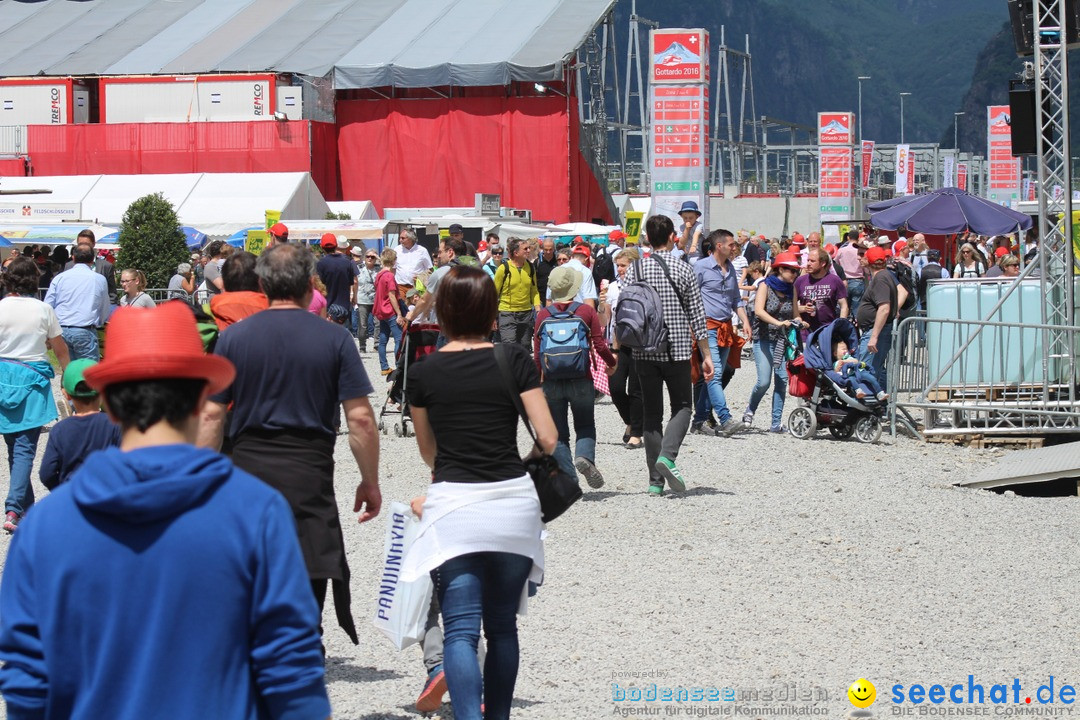 Gotthard-Fest - Eroeffnung Basis-Tunnel: Biasca - Schweiz, 05.06.2016