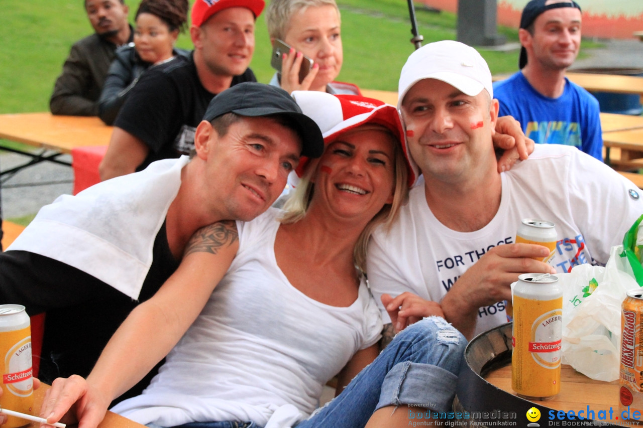 EM-2016 Public Viewing Polen vs. Portugal: Arbon am Bodensee, 30.06.2016