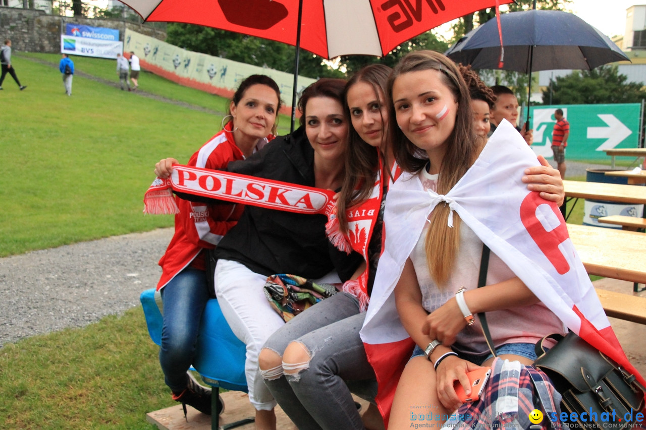 EM-2016 Public Viewing Polen vs. Portugal: Arbon am Bodensee, 30.06.2016