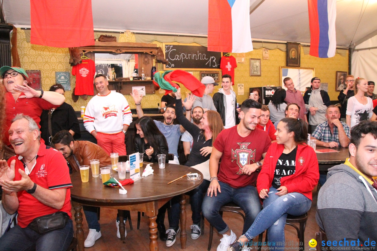 EM-2016 Public Viewing Polen vs. Portugal: Arbon am Bodensee, 30.06.2016