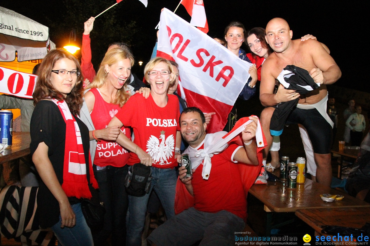 EM-2016 Public Viewing Polen vs. Portugal: Arbon am Bodensee, 30.06.2016